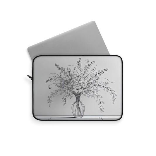 Floral Vase Laptop Sleeve | Analog Series