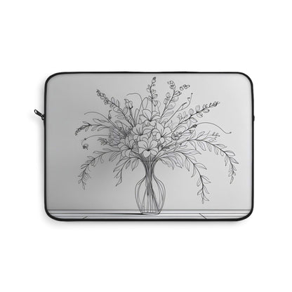 Floral Vase Laptop Sleeve | Analog Series