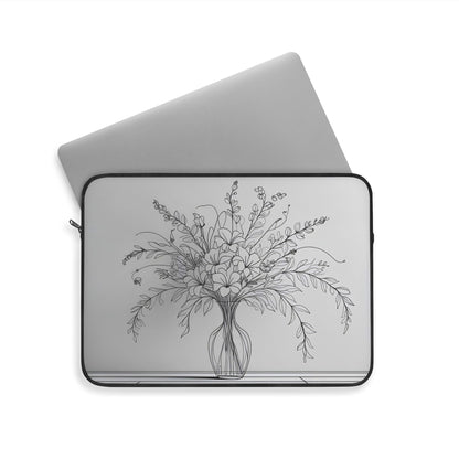 Floral Vase Laptop Sleeve | Analog Series