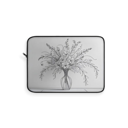 Floral Vase Laptop Sleeve | Analog Series