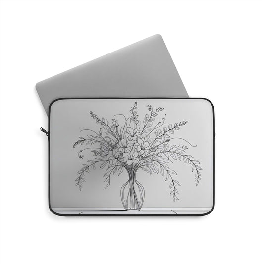 Floral Vase Laptop Sleeve | Analog Series
