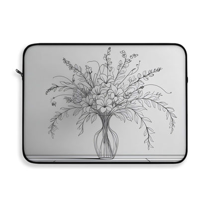 Floral Vase Laptop Sleeve | Analog Series
