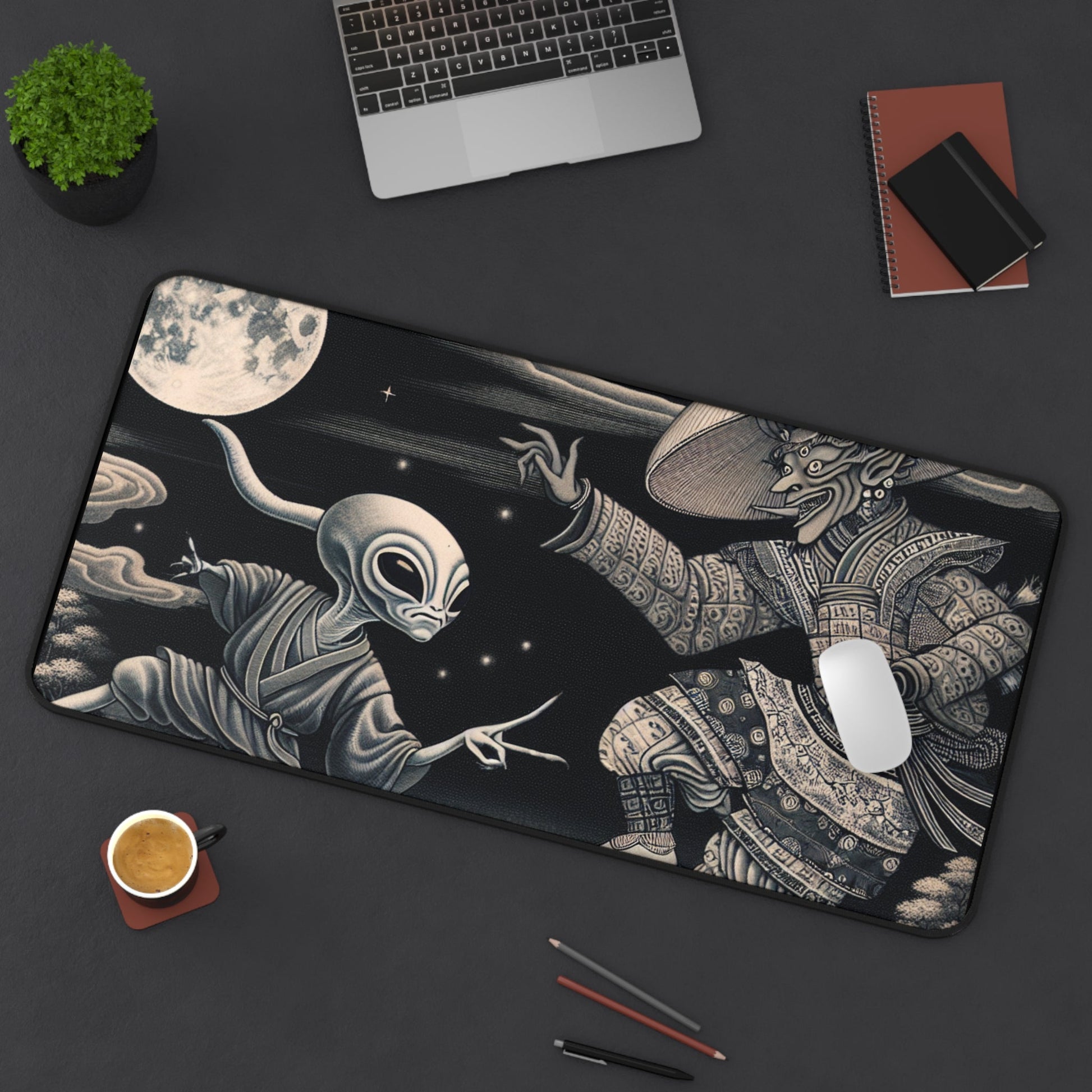 Alien Series | Alien Samurai Desk Mat - NEONPADS - Home Decor