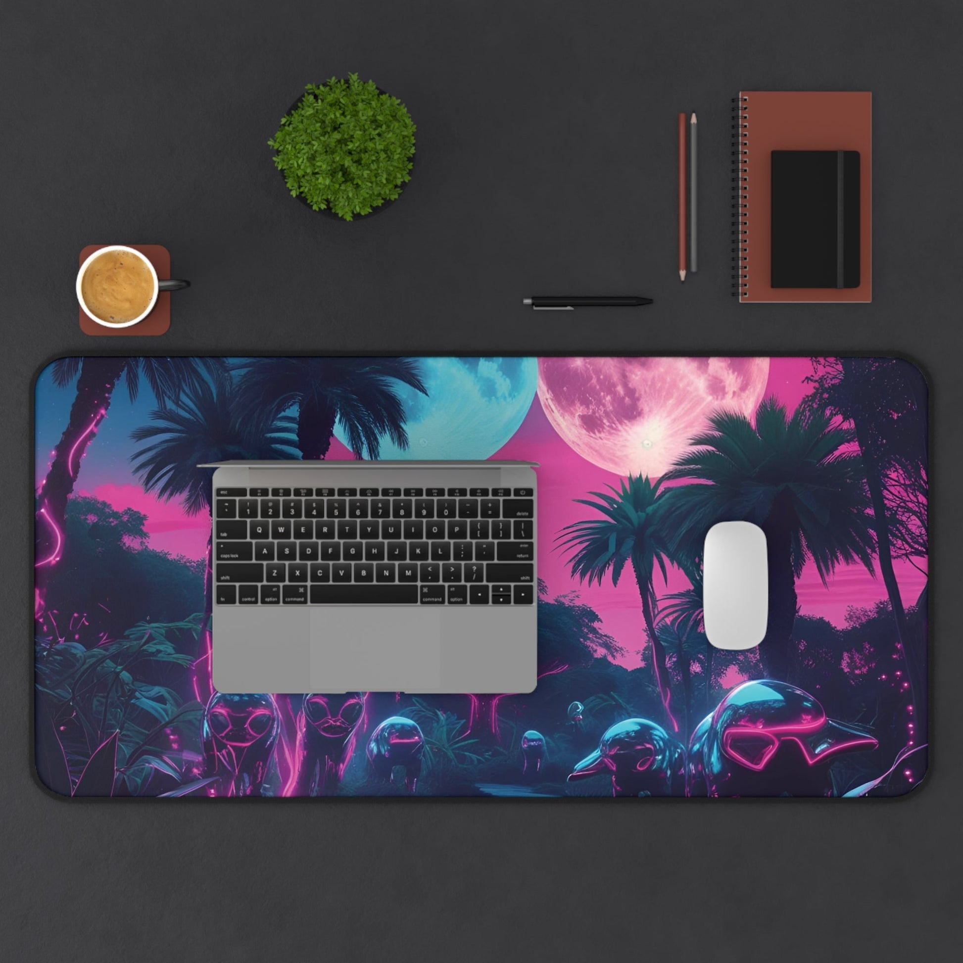 Alien Series | Moonlit Migration Desk Mat - NEONPADS - Home Decor