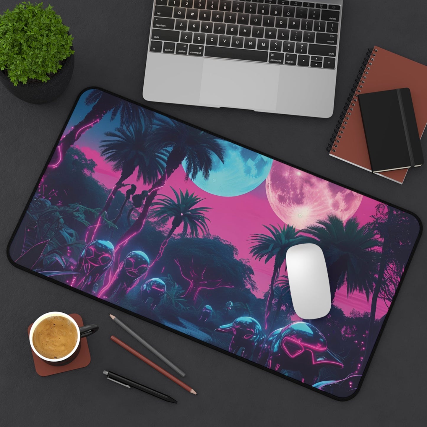 Alien Series | Moonlit Migration Desk Mat - NEONPADS - Home Decor