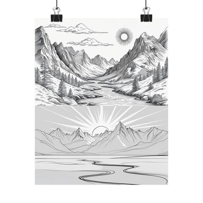 Analog Series | Dusk to Dawn Poster Print - NEONPADS - Poster