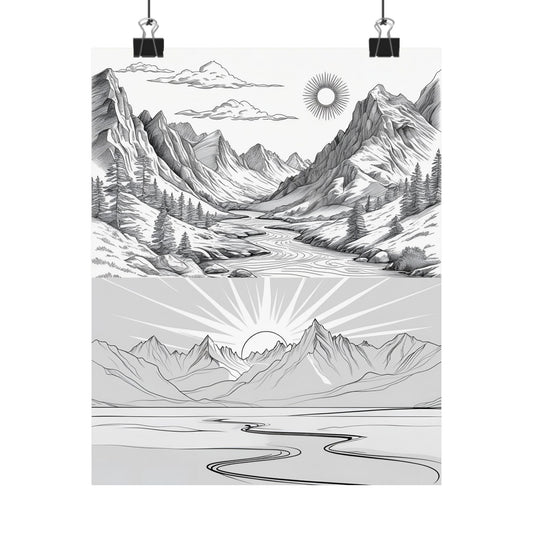 Analog Series | Dusk to Dawn Poster Print - NEONPADS - Poster