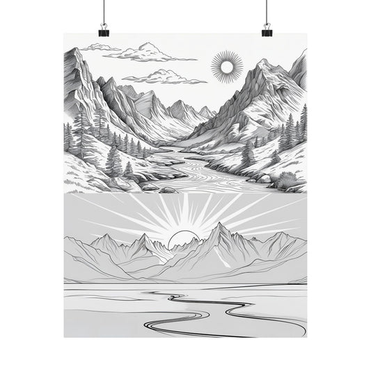 Analog Series | Dusk to Dawn Poster Print - NEONPADS - Poster