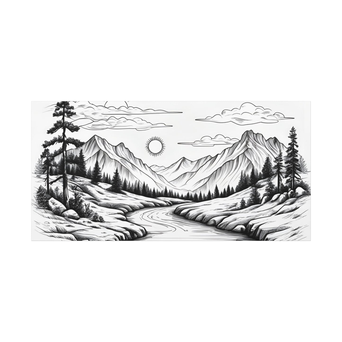 Analog Series | Twin Sun Pass Canvas Wall Art - NEONPADS - Canvas