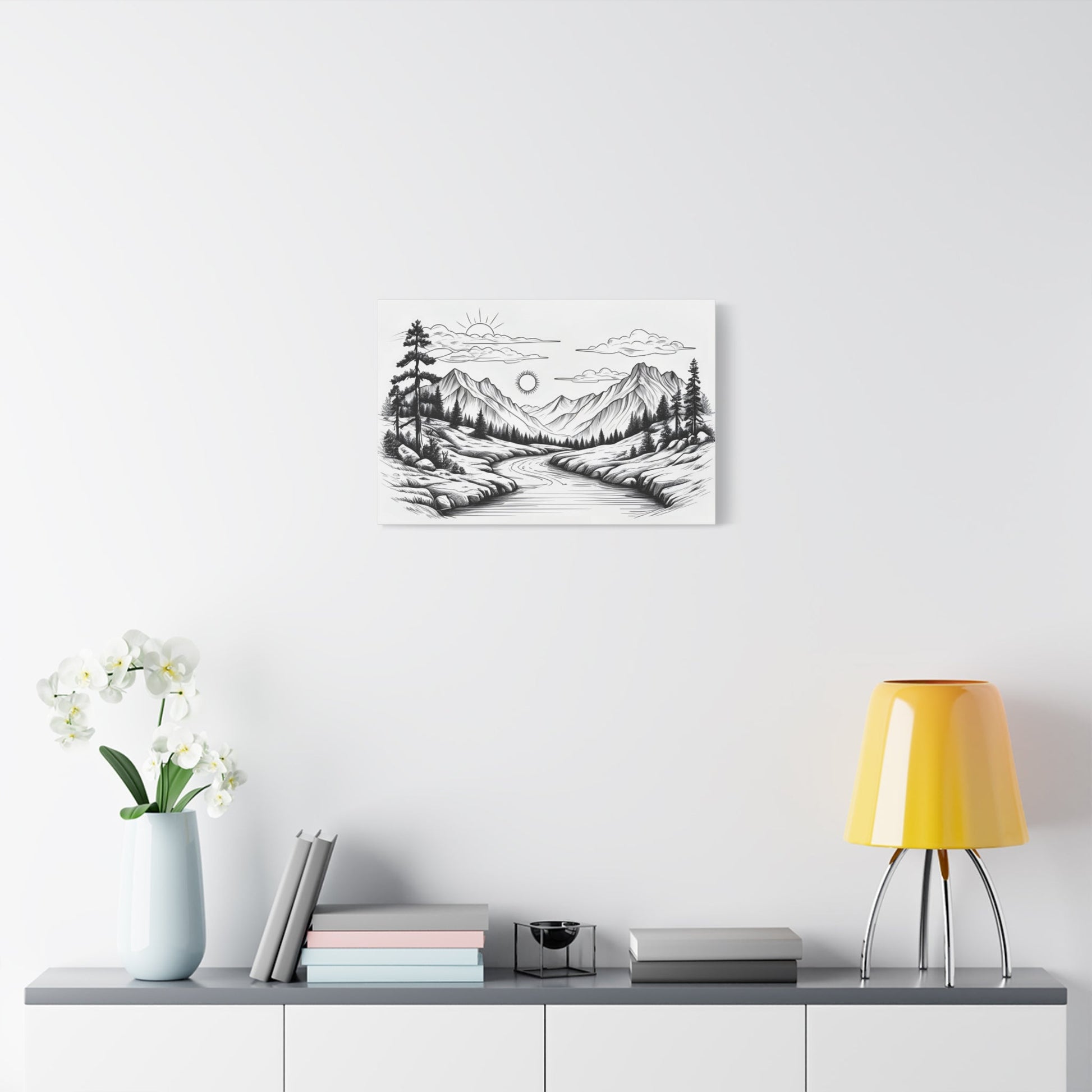 Analog Series | Twin Sun Pass Canvas Wall Art - NEONPADS - Canvas