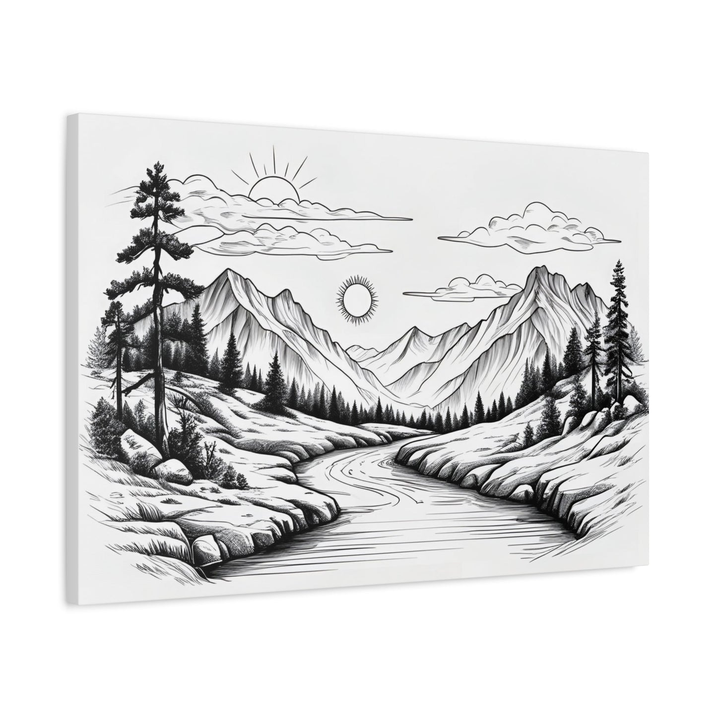 Analog Series | Twin Sun Pass Canvas Wall Art - NEONPADS - Canvas