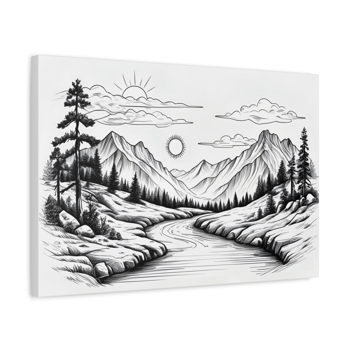 Analog Series | Twin Sun Pass Canvas Wall Art - NEONPADS - Canvas
