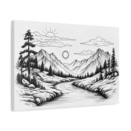 Analog Series | Twin Sun Pass Canvas Wall Art - NEONPADS - Canvas