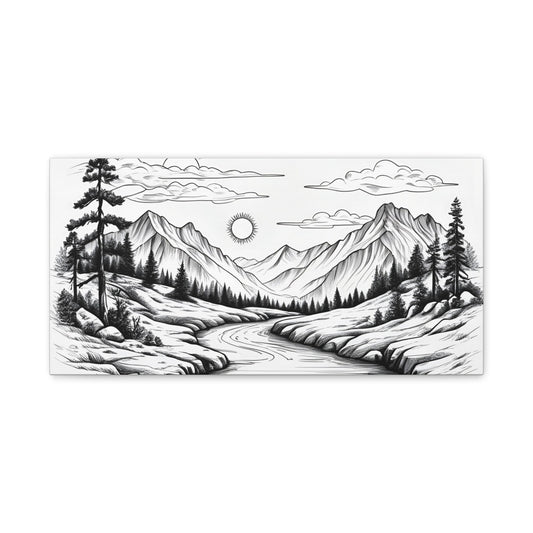 Analog Series | Twin Sun Pass Canvas Wall Art - NEONPADS - Canvas