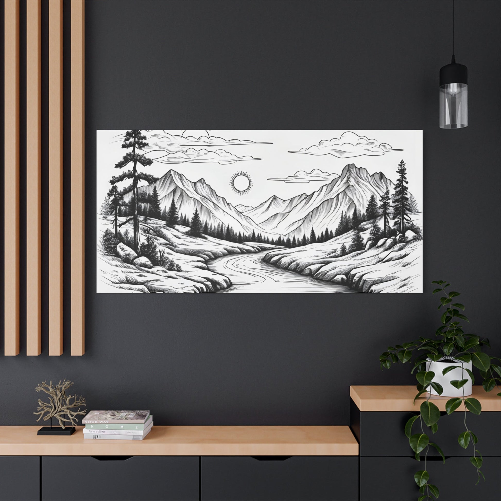 Analog Series | Twin Sun Pass Canvas Wall Art - NEONPADS - Canvas