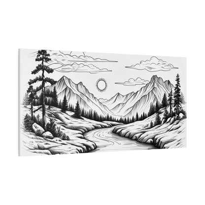 Analog Series | Twin Sun Pass Canvas Wall Art - NEONPADS - Canvas