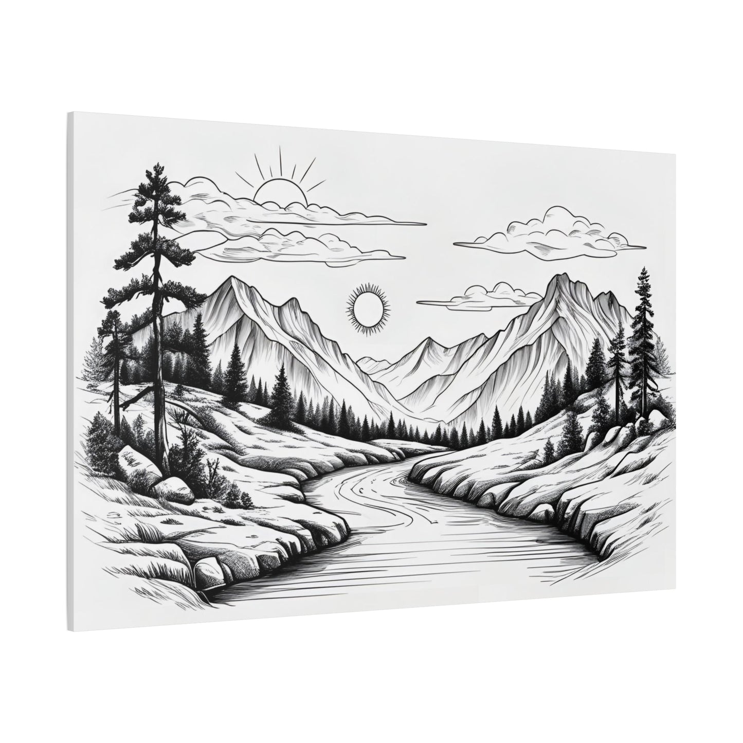 Analog Series | Twin Sun Pass Canvas Wall Art - NEONPADS - Canvas
