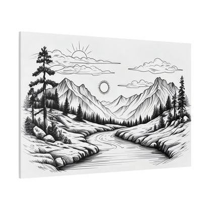 Analog Series | Twin Sun Pass Canvas Wall Art - NEONPADS - Canvas