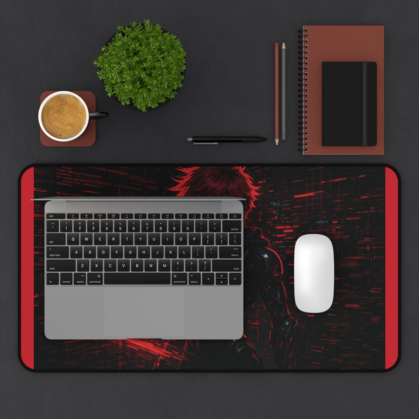 Anime Series | Crimson Hacker Desk Mat - NEONPADS - Home Decor