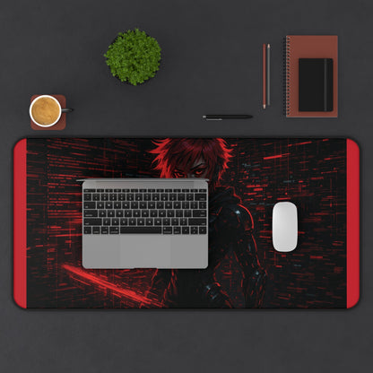 Anime Series | Crimson Hacker Desk Mat - NEONPADS - Home Decor
