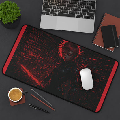 Anime Series | Crimson Hacker Desk Mat - NEONPADS - Home Decor