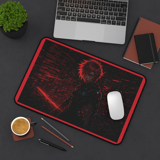 Anime Series | Crimson Hacker Desk Mat - NEONPADS - Home Decor