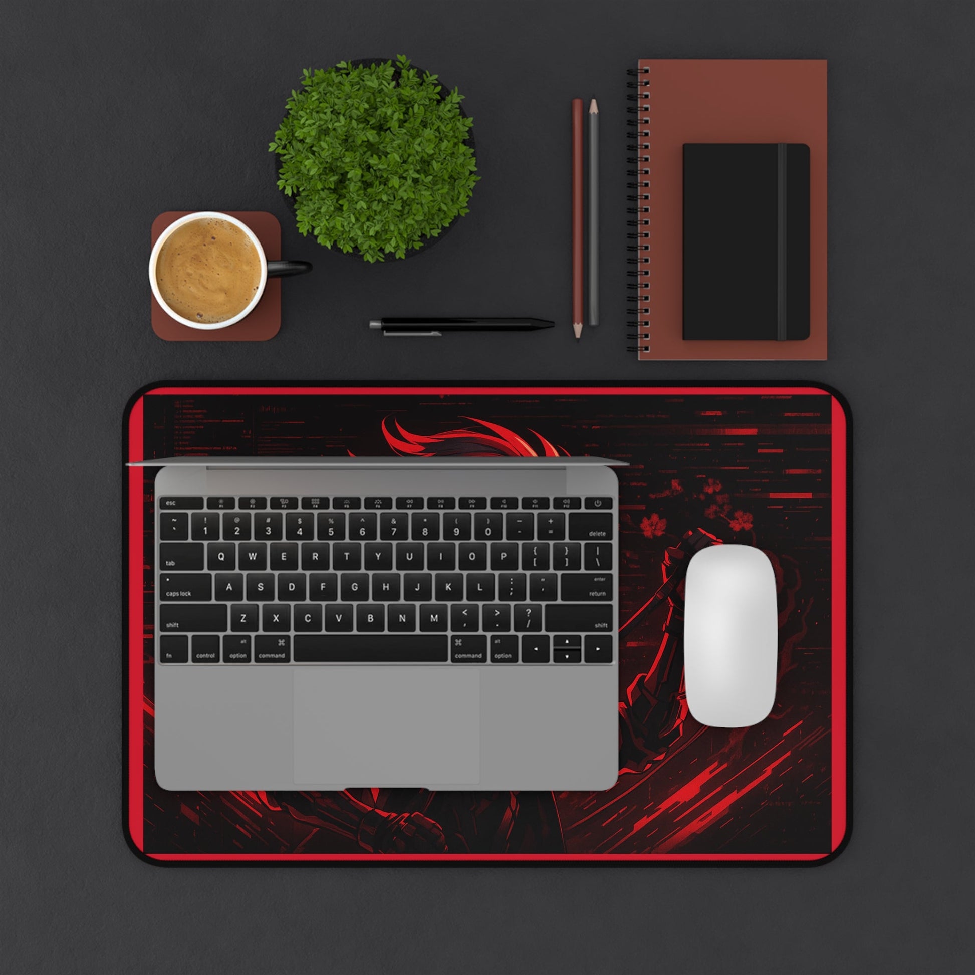 Anime Series | Scarlet Operative Desk Mat - NEONPADS - Home Decor