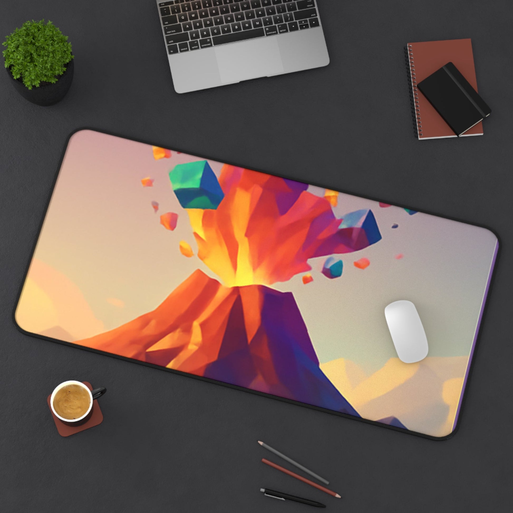 Low - Poly Series | Crystal Eruption Desk Mat - NEONPADS - Home Decor