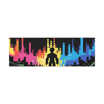 Pixel Series | Into The Light Canvas Wall Art - NEONPADS - Canvas