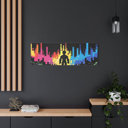 Pixel Series | Into The Light Canvas Wall Art - NEONPADS - Canvas