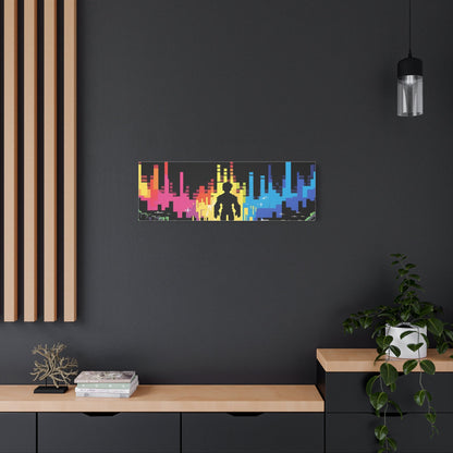 Pixel Series | Into The Light Canvas Wall Art - NEONPADS - Canvas