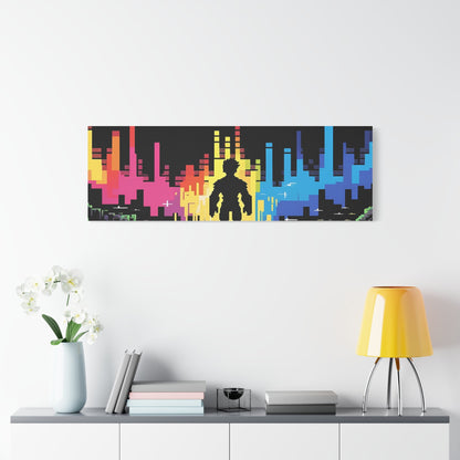 Pixel Series | Into The Light Canvas Wall Art - NEONPADS - Canvas