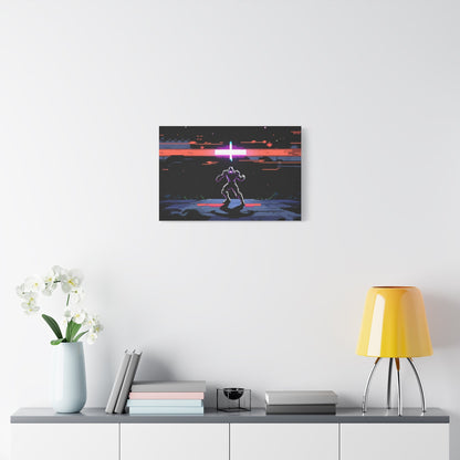 Pixel Series | Neon Standoff Canvas Wall Art - NEONPADS - Canvas