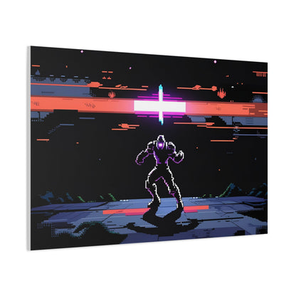 Pixel Series | Neon Standoff Canvas Wall Art - NEONPADS - Canvas
