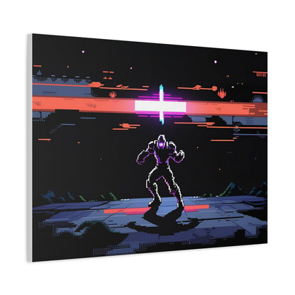 Pixel Series | Neon Standoff Canvas Wall Art - NEONPADS - Canvas
