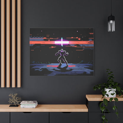Pixel Series | Neon Standoff Canvas Wall Art - NEONPADS - Canvas