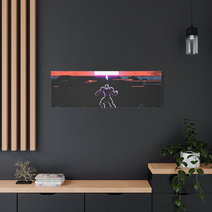 Pixel Series | Neon Standoff Canvas Wall Art - NEONPADS - Canvas