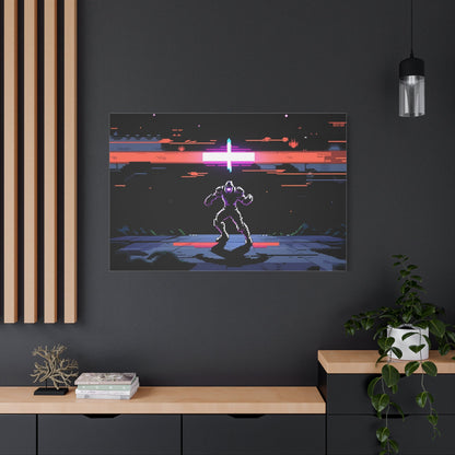 Pixel Series | Neon Standoff Canvas Wall Art - NEONPADS - Canvas