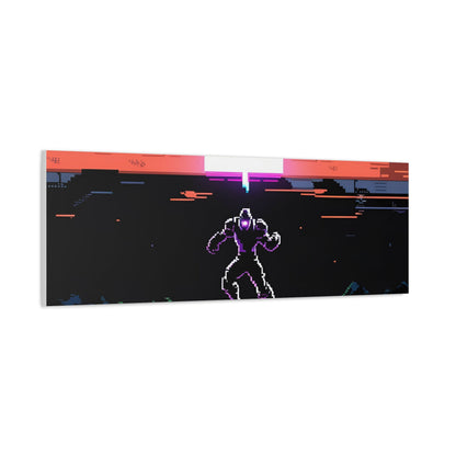 Pixel Series | Neon Standoff Canvas Wall Art - NEONPADS - Canvas