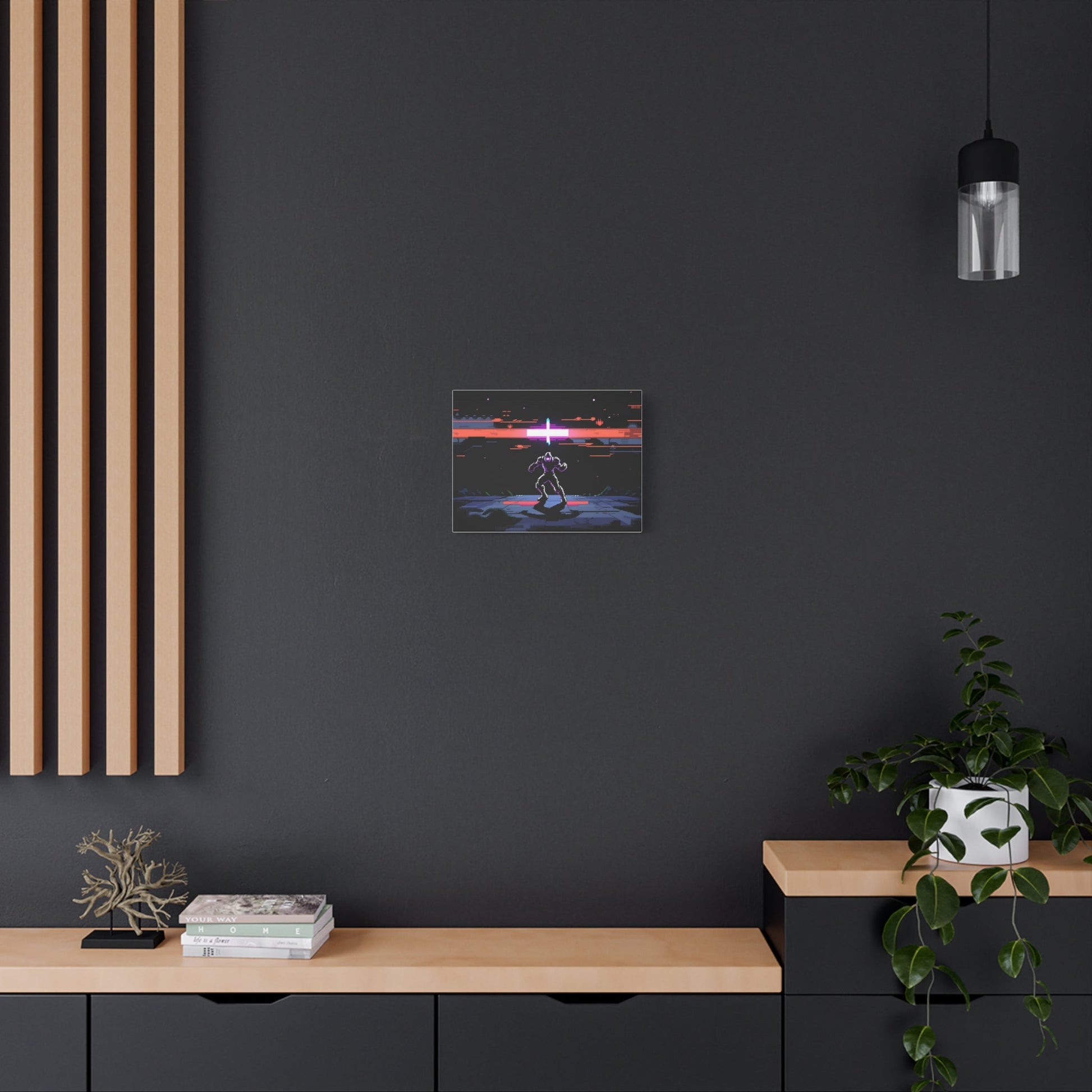 Pixel Series | Neon Standoff Canvas Wall Art - NEONPADS - Canvas