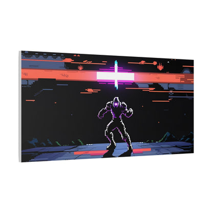 Pixel Series | Neon Standoff Canvas Wall Art - NEONPADS - Canvas