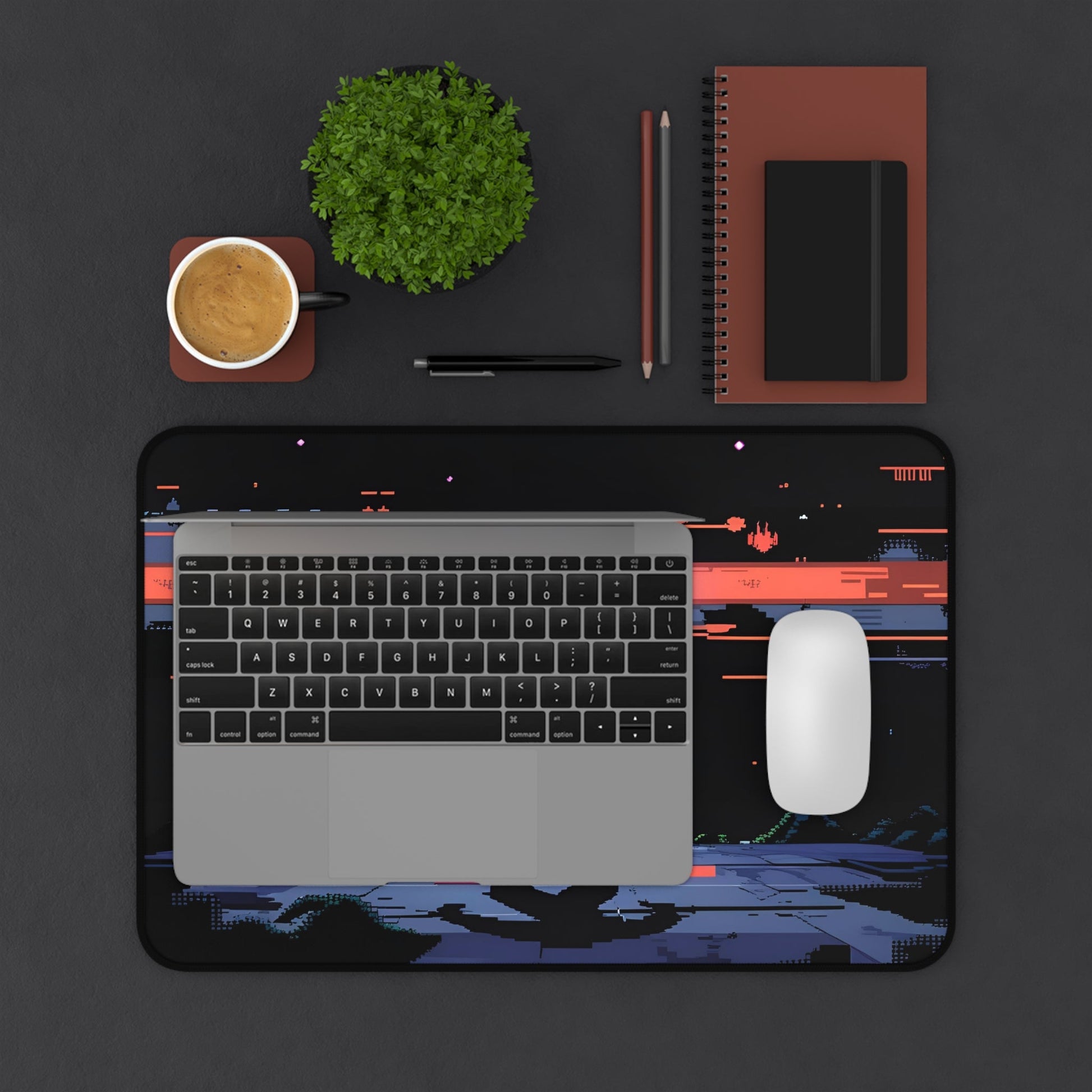 Pixel Series | Neon Standoff Desk Mat - NEONPADS - Home Decor