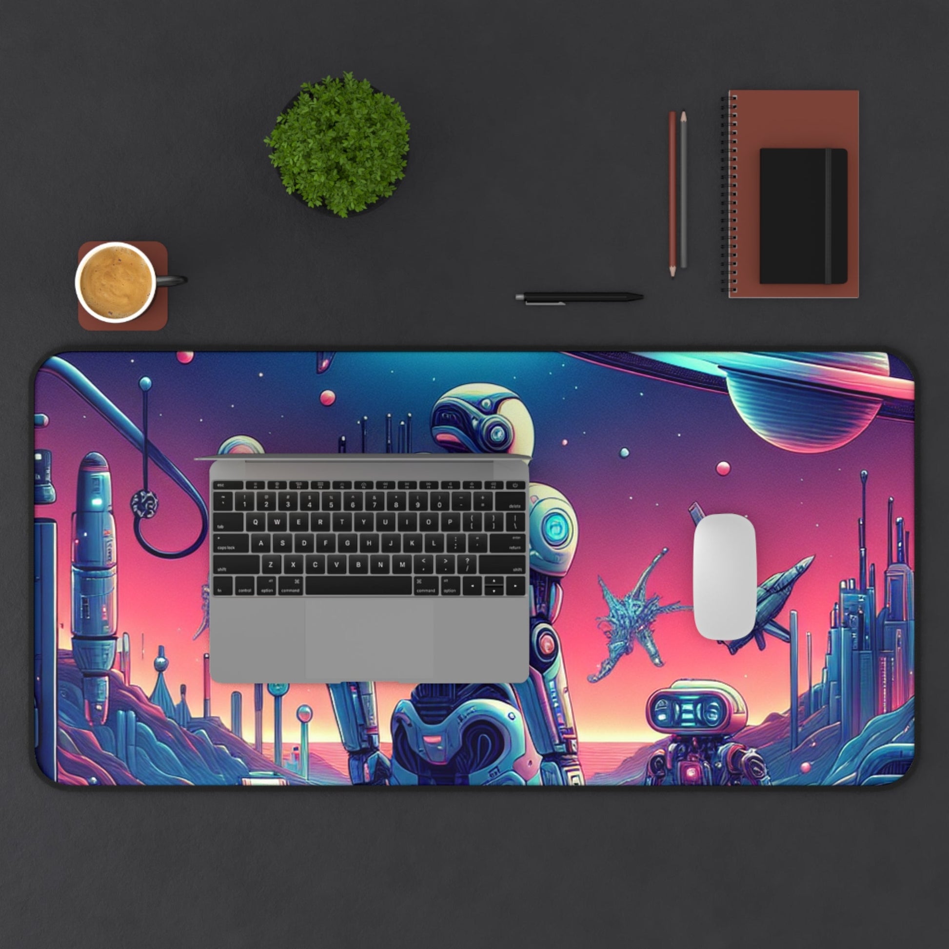 Sci - Fi Series | Galactic Watchers Desk Mat - NEONPADS - Home Decor