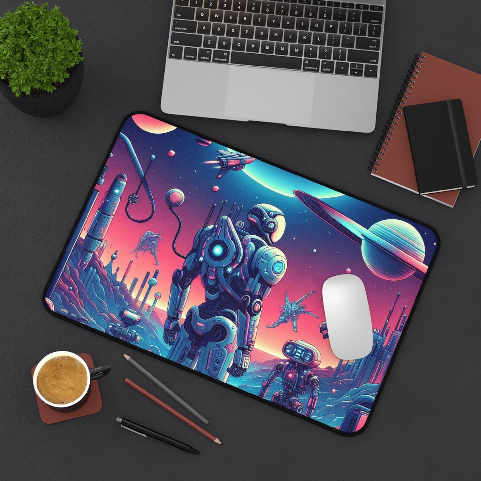 Sci - Fi Series | Galactic Watchers Desk Mat - NEONPADS - Home Decor