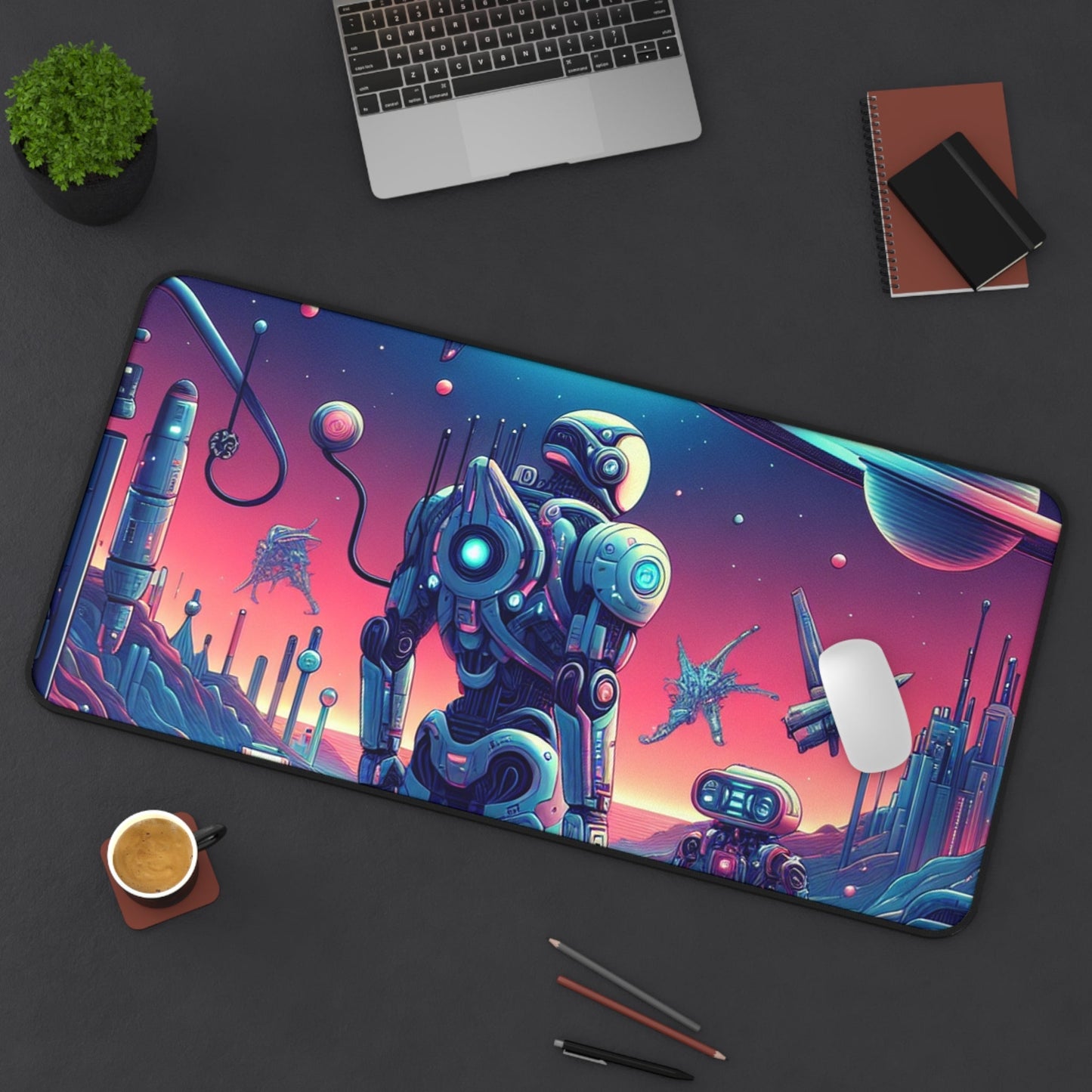Sci - Fi Series | Galactic Watchers Desk Mat - NEONPADS - Home Decor