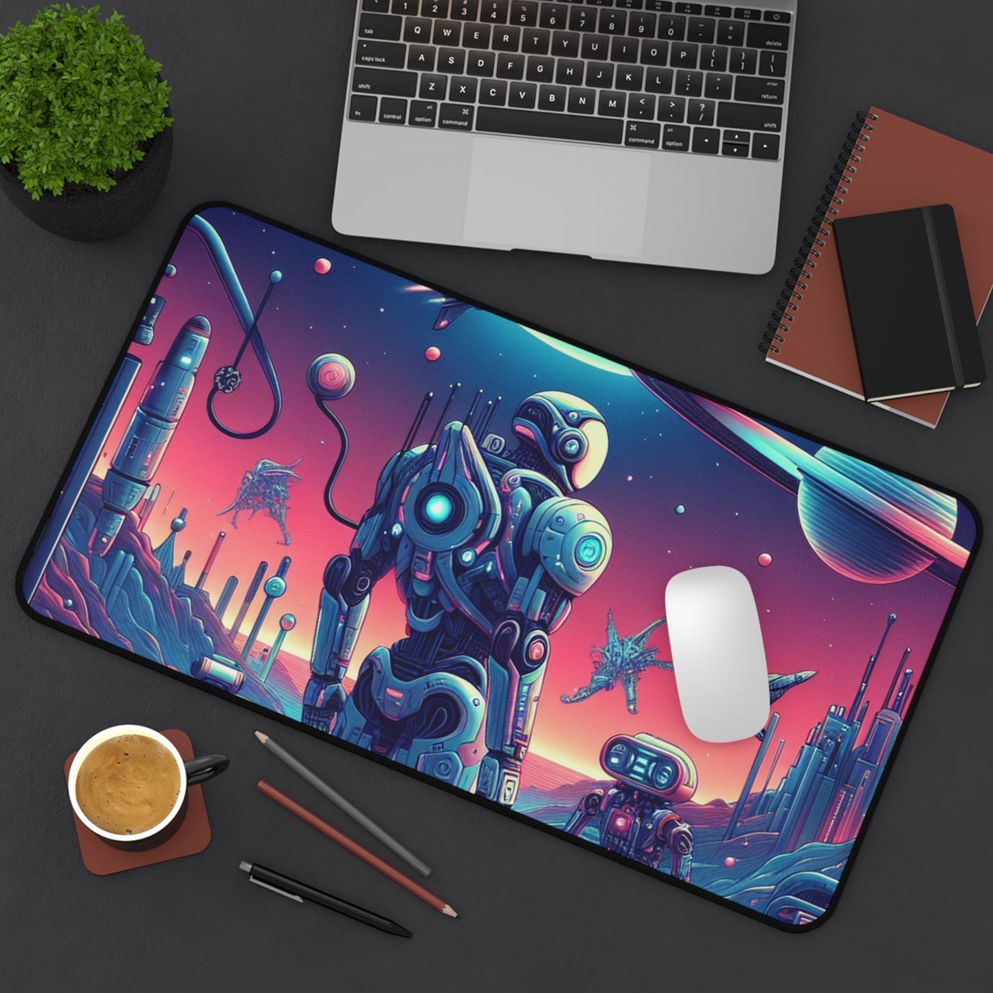 Sci - Fi Series | Galactic Watchers Desk Mat - NEONPADS - Home Decor
